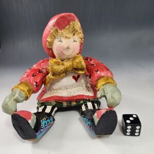 House of Hatten 1992 Christmas Ornament Baby Doll Stars Denise Calla Sitter VTG